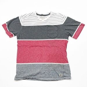 Distortion little boys striped short sleeve t-shirt